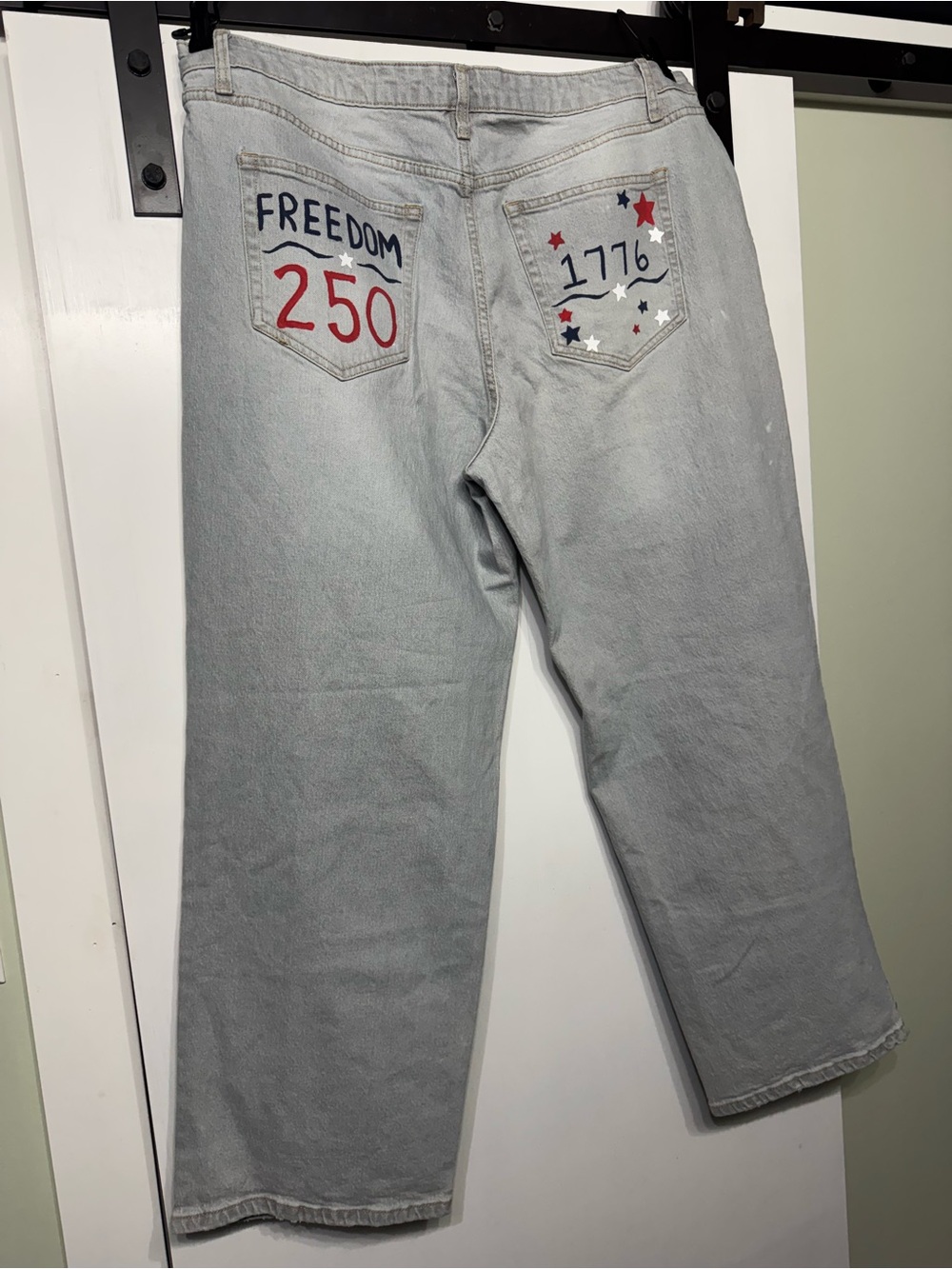 FREEDOM 250 Custom Light Wash Jeans with Back Pocket Accents - Picture 6 of 14